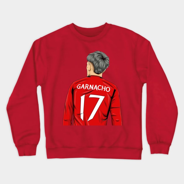 Alejandro Garnacho Crewneck Sweatshirt by Aldduardo